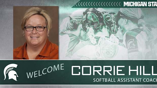 coach Corrie Hill to the Michigan State staff (PHOTO:  MSU SID)